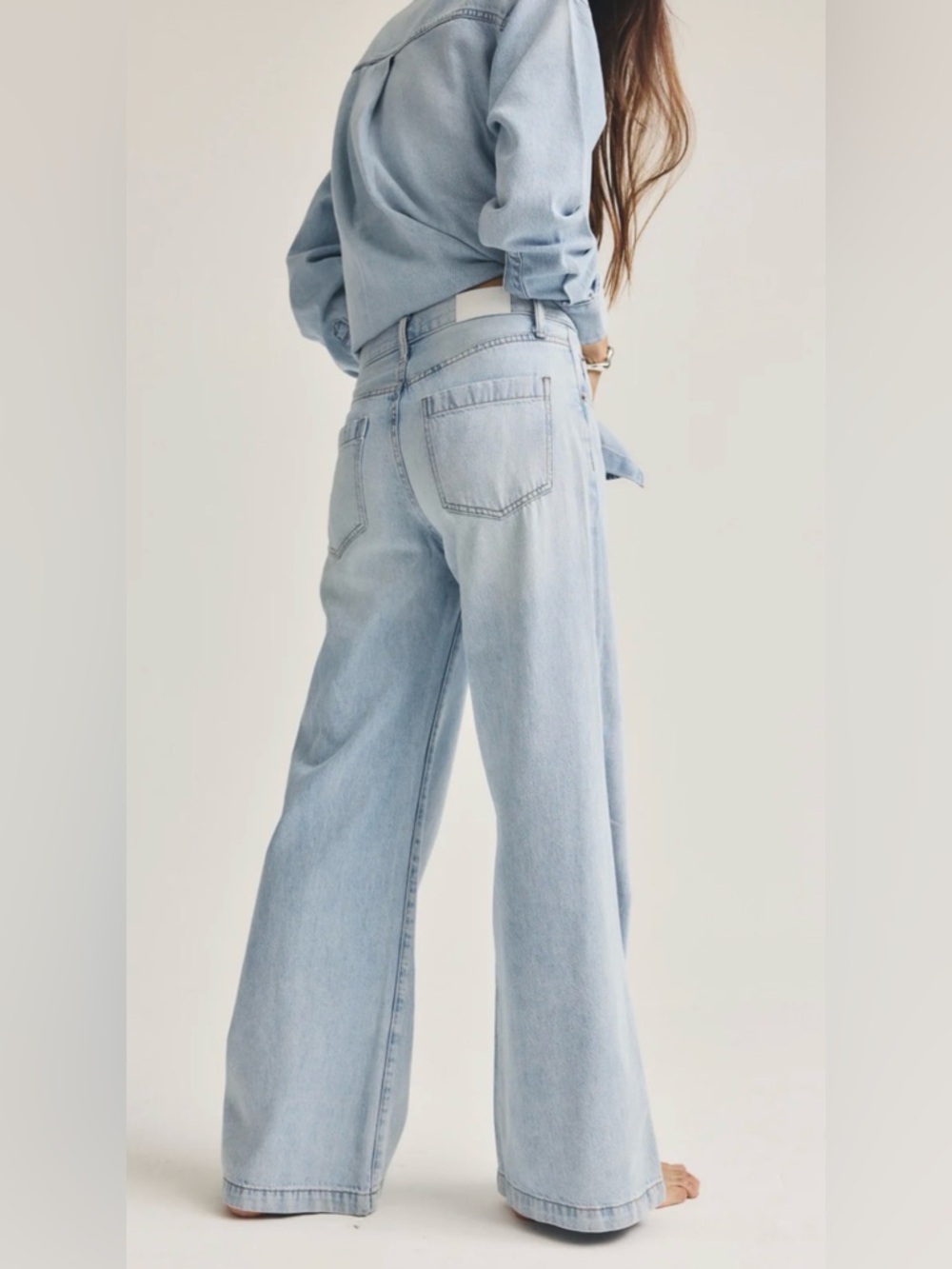 PISTOLA JADYN
Low Slung Palazzo Jean in Chateau 
Size 30